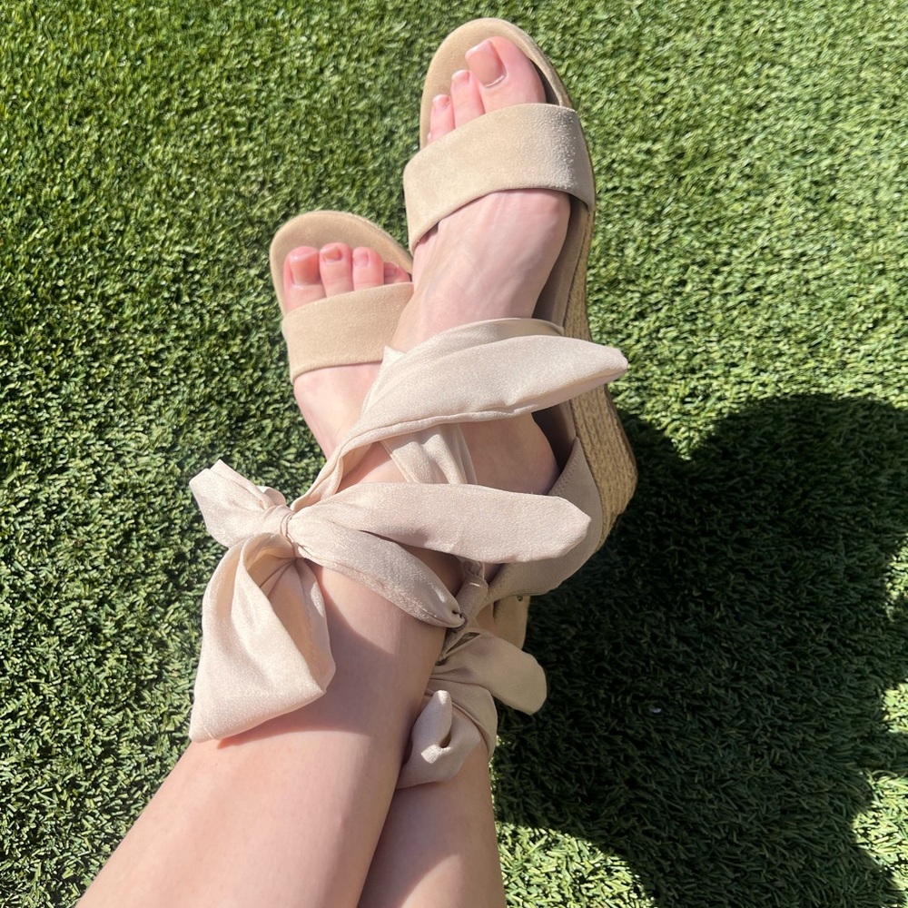 UGG Trina Wedge Espadrille Heeled Sandal Size 10